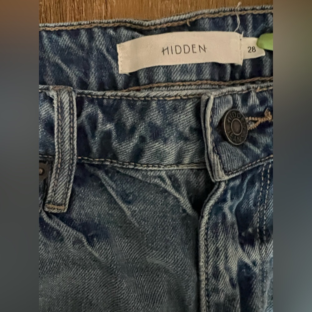 HIDDEN Distressed Blue Jeans - Picture 3 of 8